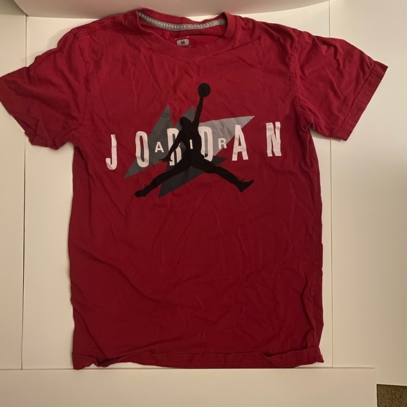 Red Air Jordan Shirt Kids Medium/ Adult Small - Picture 1 of 3